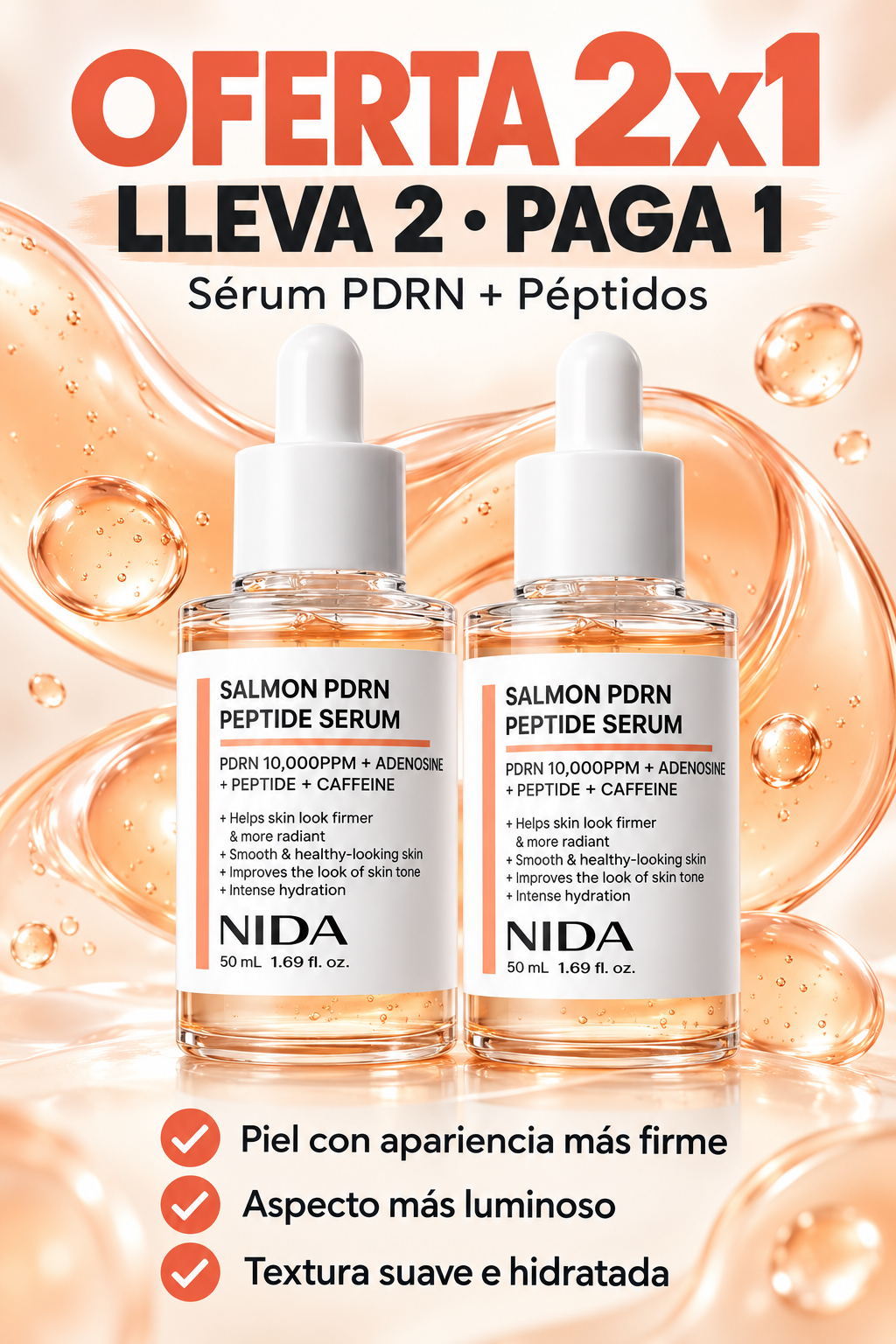 Original Serum NIDA Salmon 50ml™ | OFERTA 2X1 POR TIEMPO LIMITADO