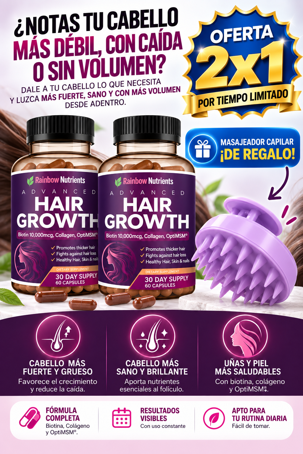 ORIGINAL HAIR GROWTH  ™ | OFERTA 2X1 POR TIEMPO LIMITADO